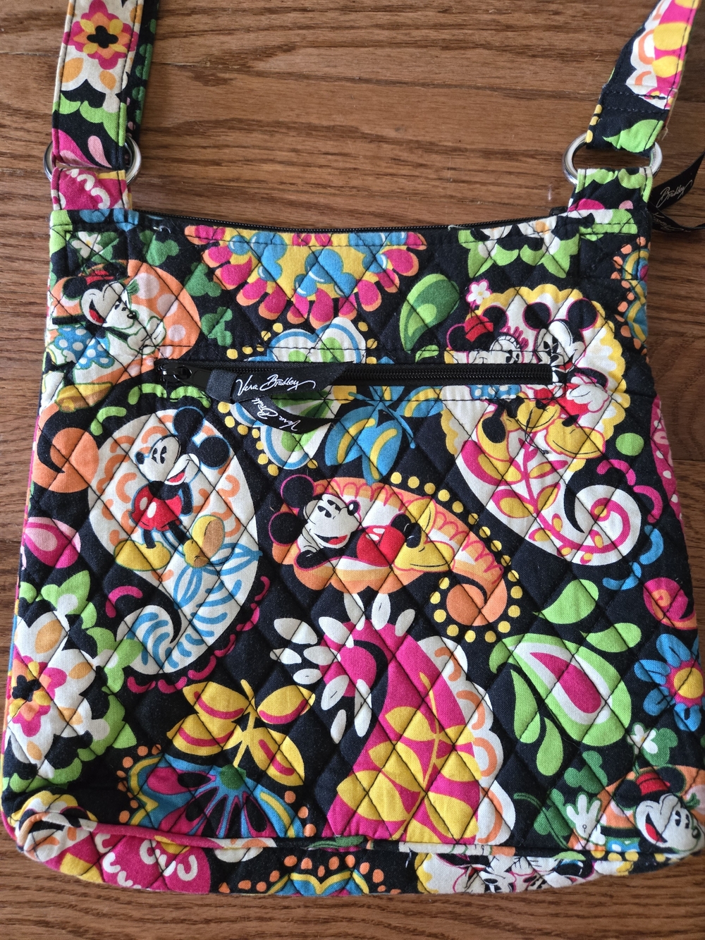 Vera Bradley Disney Midnight With Mickey Crossbody Bag